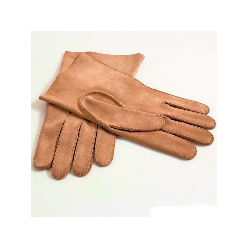 Gants Saumur homme en cuir agneau couleur beige - Guibert Paris